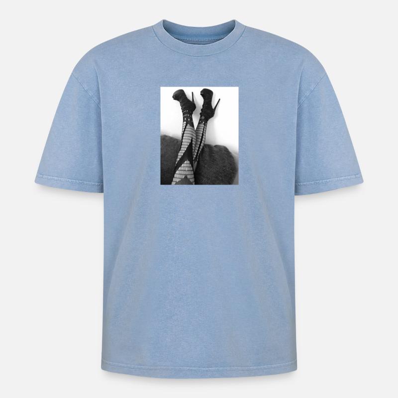7E6FB826 AD47 4463 A545 90E6508F6BF1 - T-shirt Premium unisexe oversize acid-washed - bleu délavé acide