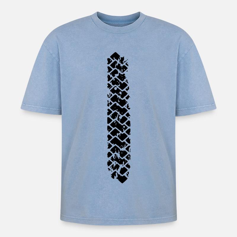 Brennen auf wilde 2 sein - Oversized Unisex Premium Acid-Washed T-Shirt - Blau Acid Wash