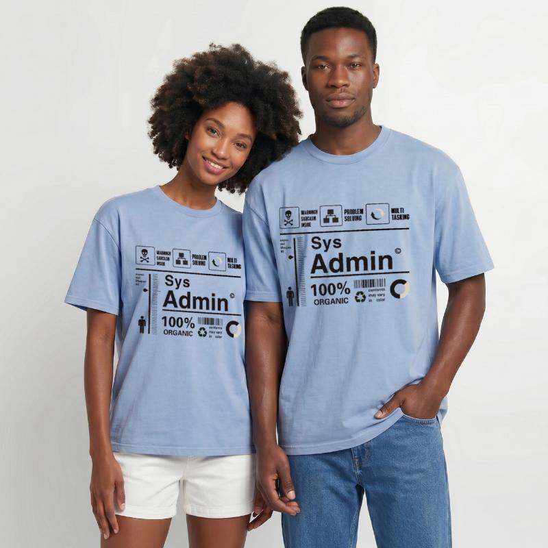 sys admin computer nerd pc kit programmer humor lo Oversized Unisex Premium Acid-Washed T-Shirt