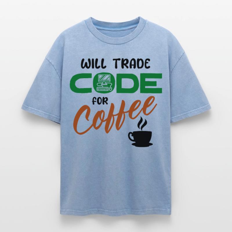 Développeur de déclaration de code Computerfreak Informatik T-shirt Premium unisexe oversize acid-washed