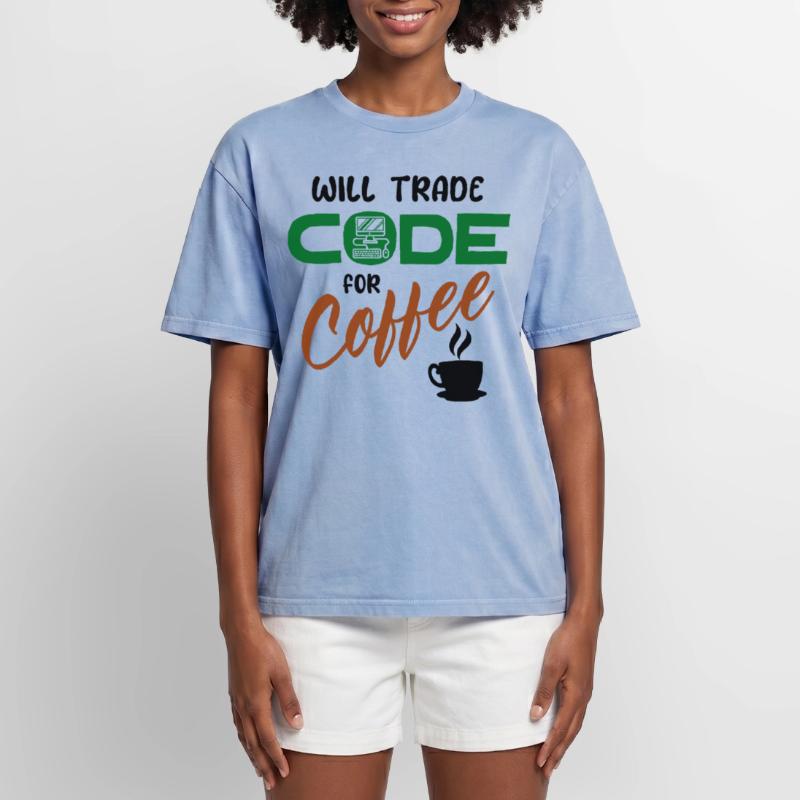 Développeur de déclaration de code Computerfreak Informatik T-shirt Premium unisexe oversize acid-washed