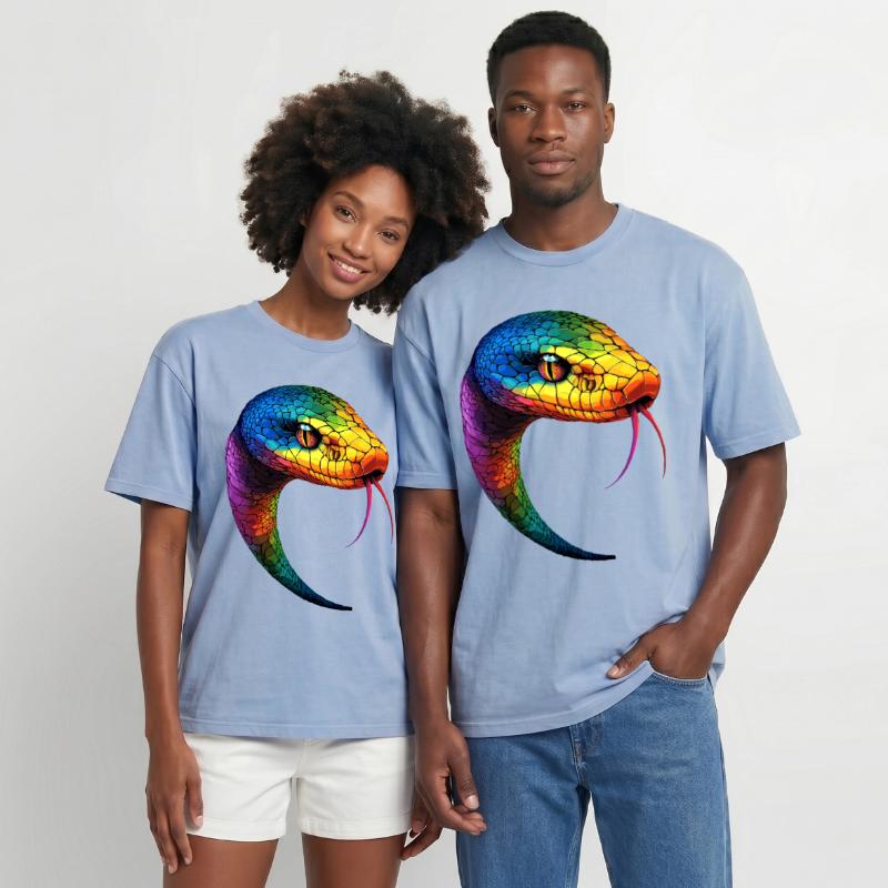 Serpent Python Cobra Mamba Serpent à sonnettes Serpent T-shirt Premium unisexe oversize acid-washed