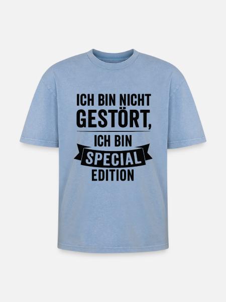 I'm Special Edition - Oversized Unisex Premium Acid-Washed T-Shirt - acid washed blue
