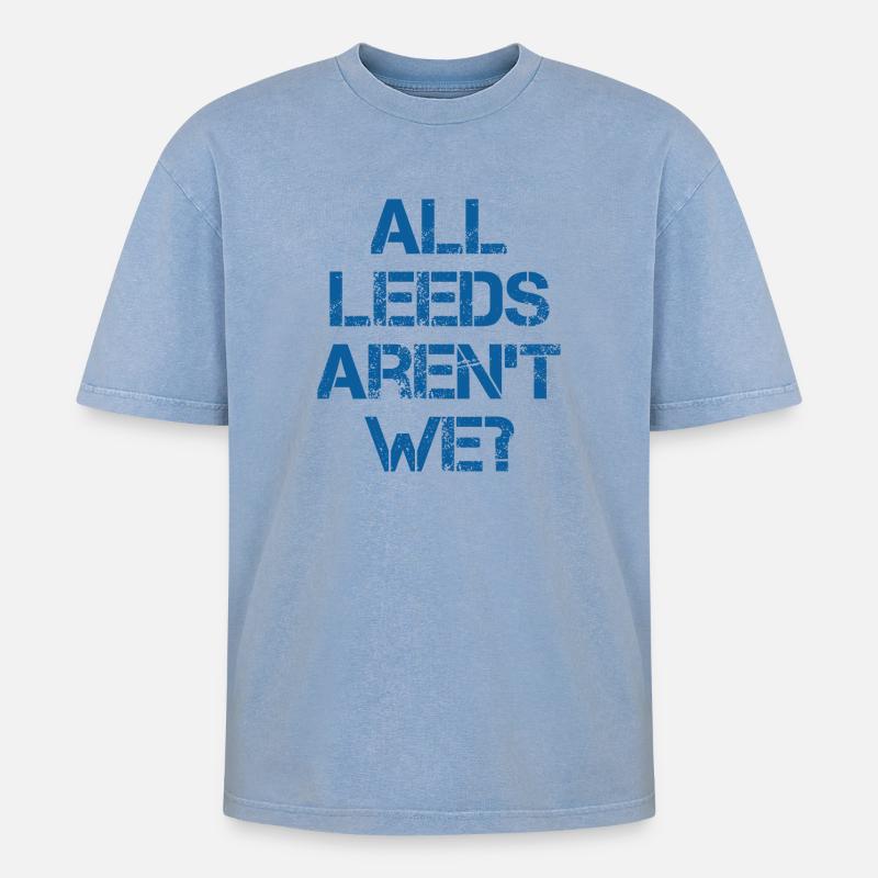 EIN GESETZ - Oversized Unisex Premium Acid-Washed T-Shirt - Blau Acid Wash