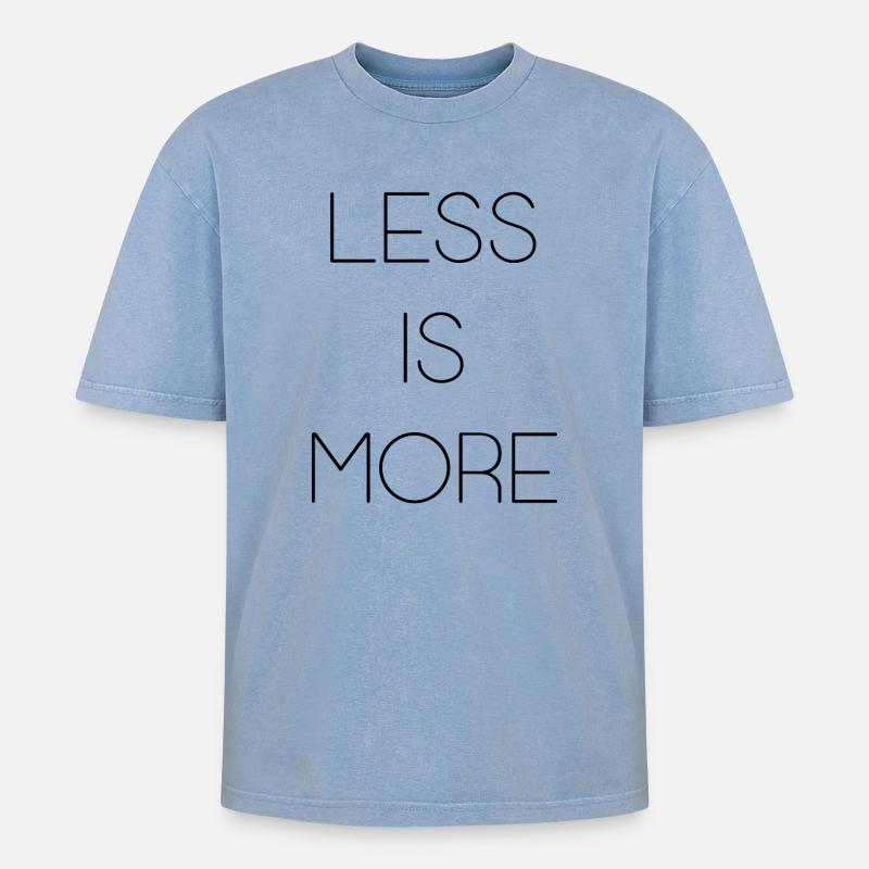 Moins, c’est plus - T-shirt Premium unisexe oversize acid-washed - bleu délavé acide