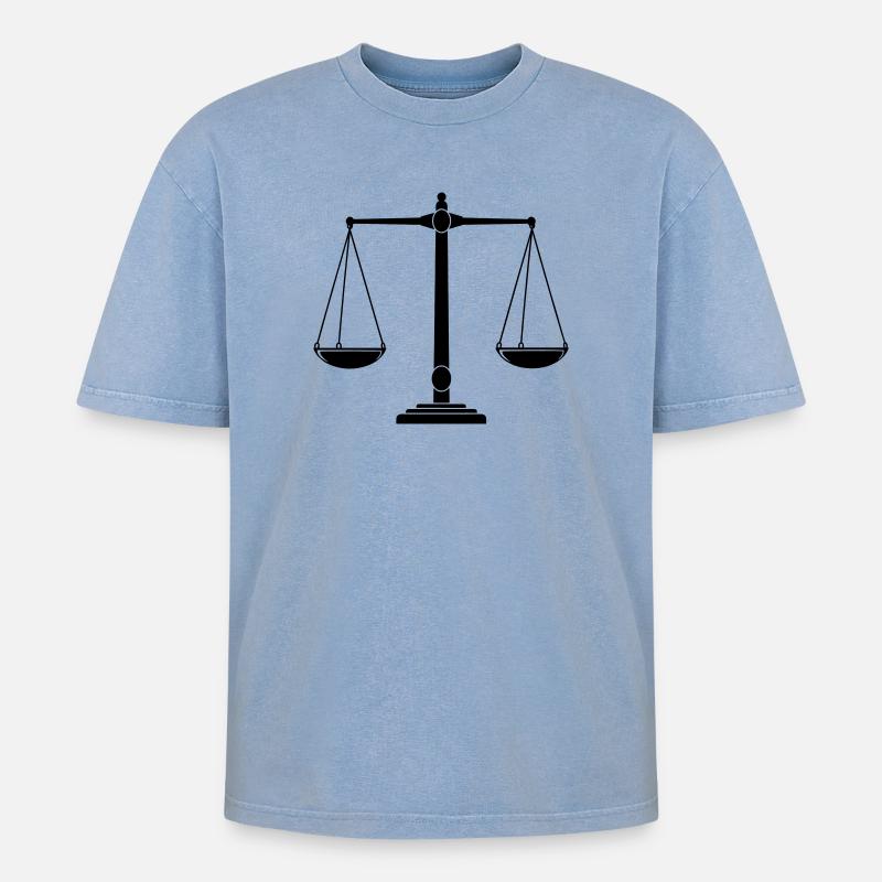 Dish scale - Oversized Unisex Premium Acid-Washed T-Shirt - acid washed blue