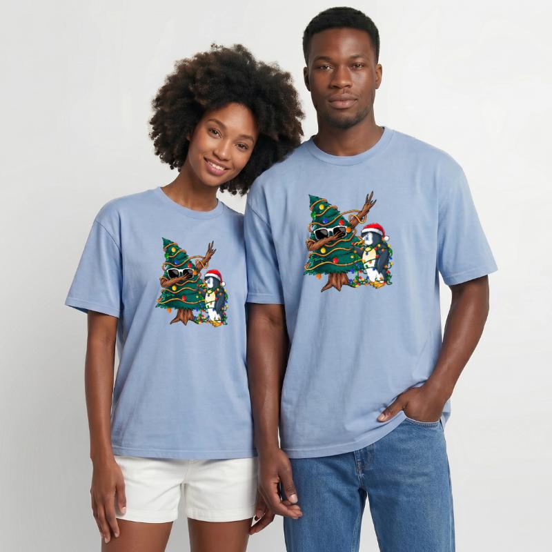 Arbre de Noël Dapping - Pull de Noël Dapping T-shirt Premium unisexe oversize acid-washed
