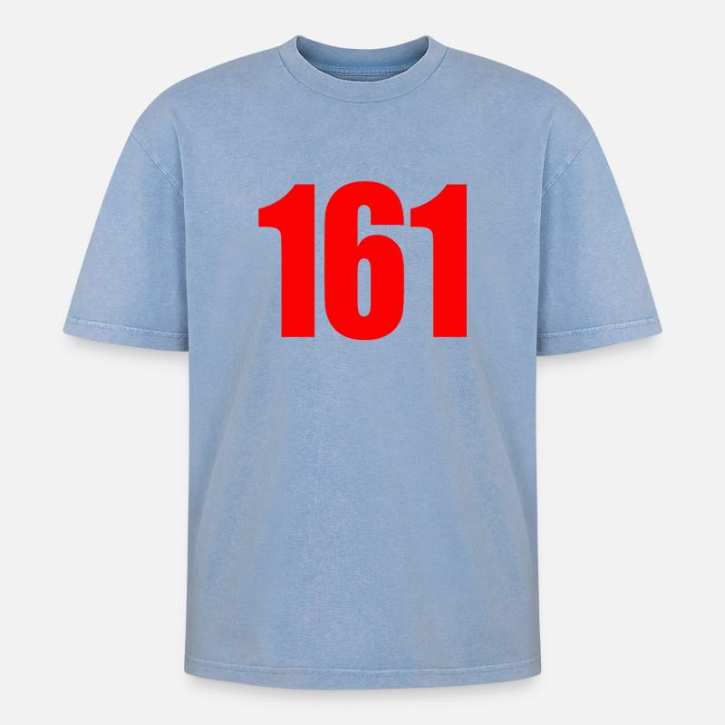 161 – Antifa Code Statement - Oversized Unisex Premium Acid-Washed T-Shirt - Blau Acid Wash