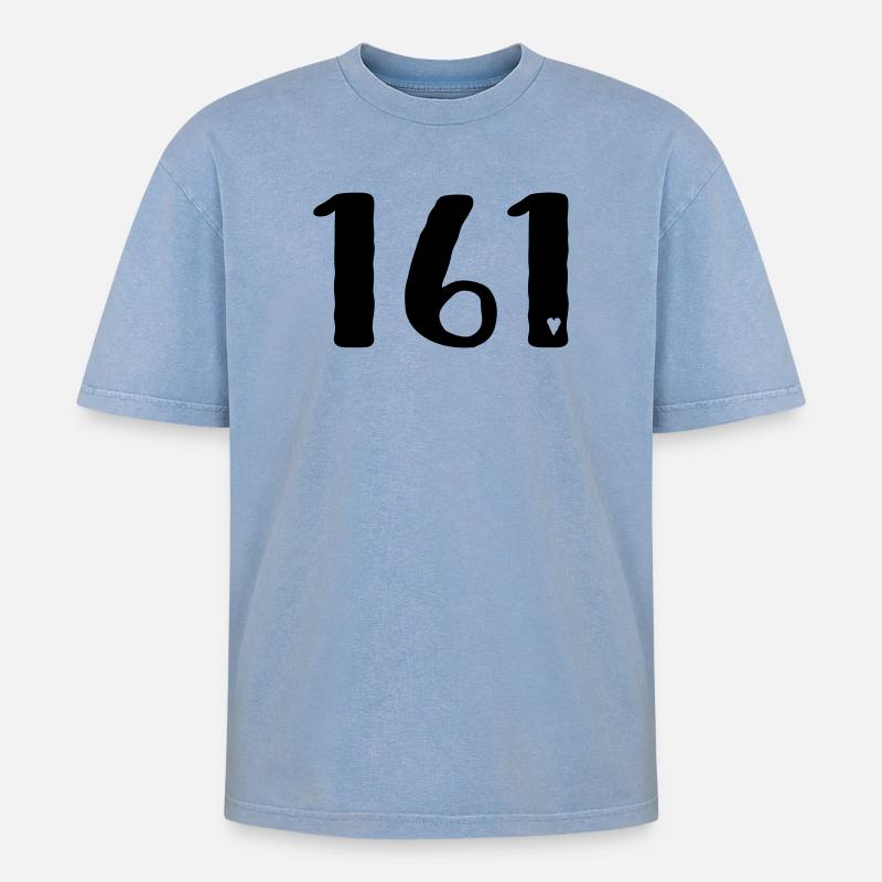 Action antifasciste - T-shirt Premium unisexe oversize acid-washed - bleu délavé acide