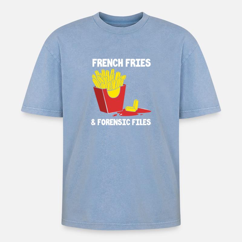 Forensics Forensic Experts - Oversized Unisex Premium Acid-Washed T-Shirt - acid washed blue