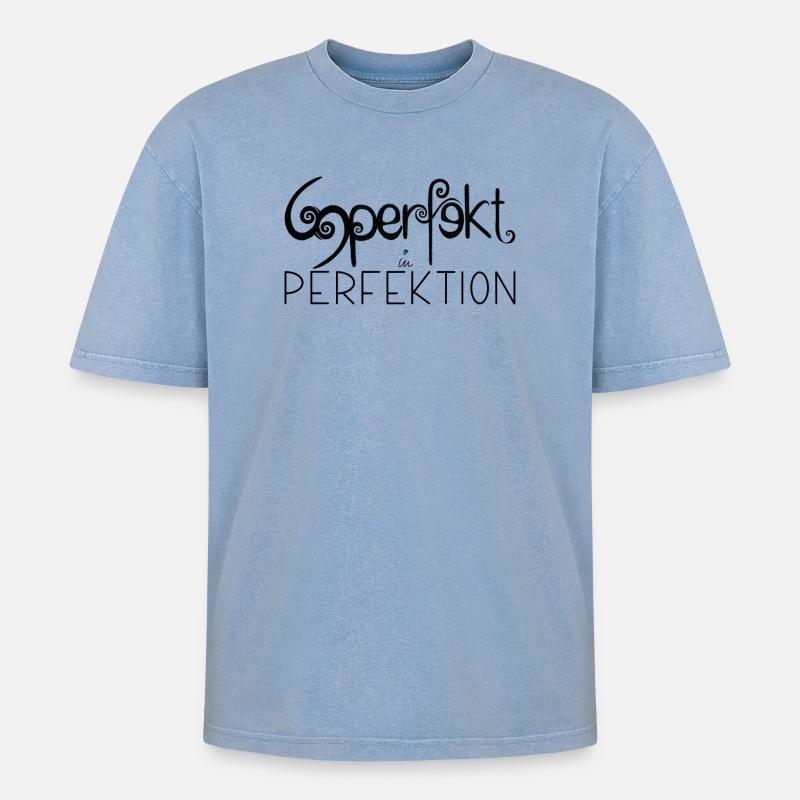 Déclaration - T-shirt Premium unisexe oversize acid-washed - bleu délavé acide