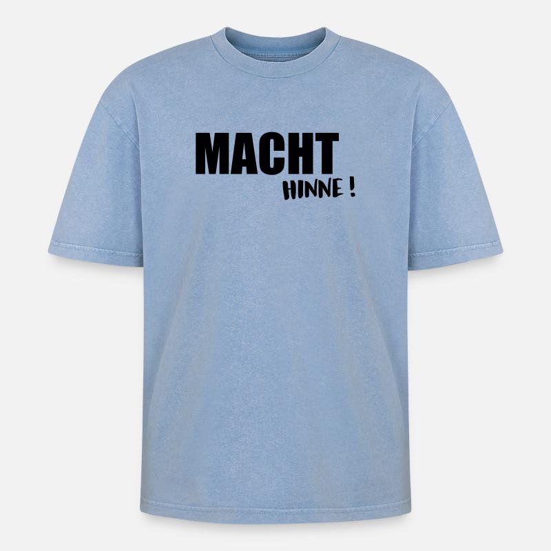 Faites-le - T-shirt Premium unisexe oversize acid-washed - bleu délavé acide