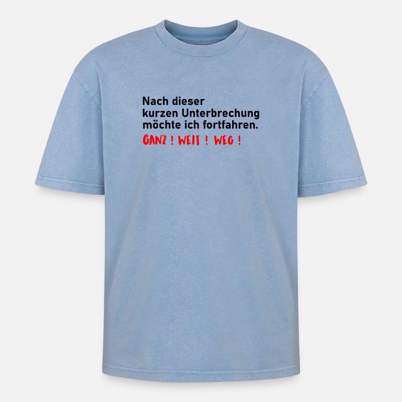 continue - Oversized Unisex Premium Acid-Washed T-Shirt - acid washed blue