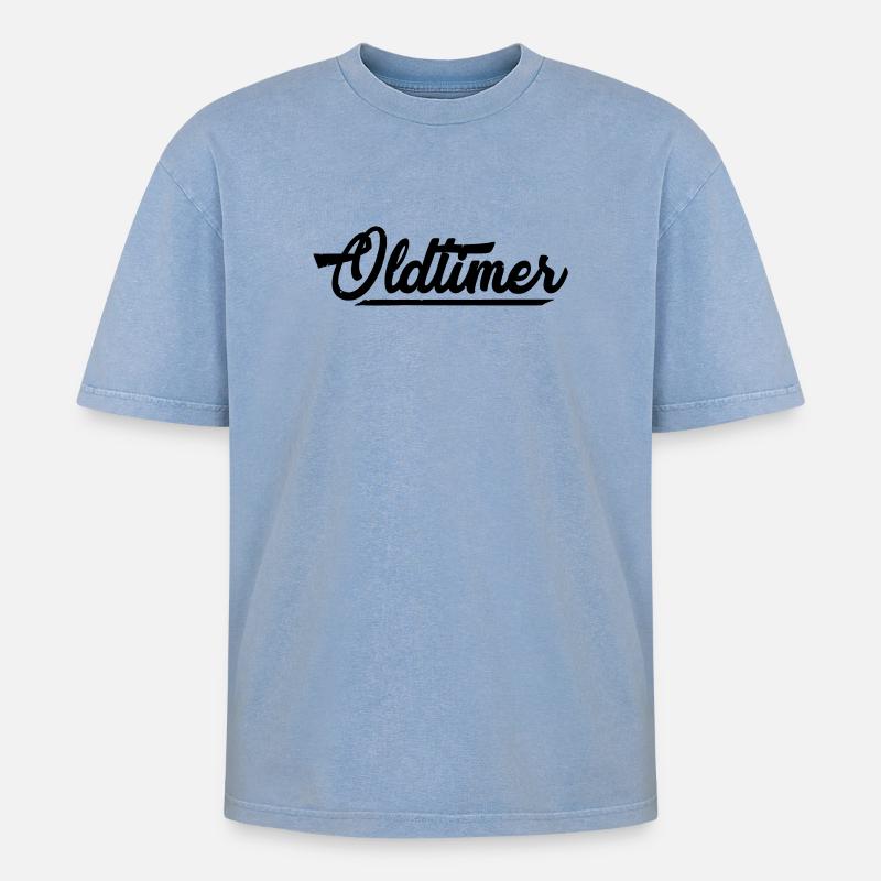 oldtimer - T-shirt Premium unisexe oversize acid-washed - bleu délavé acide