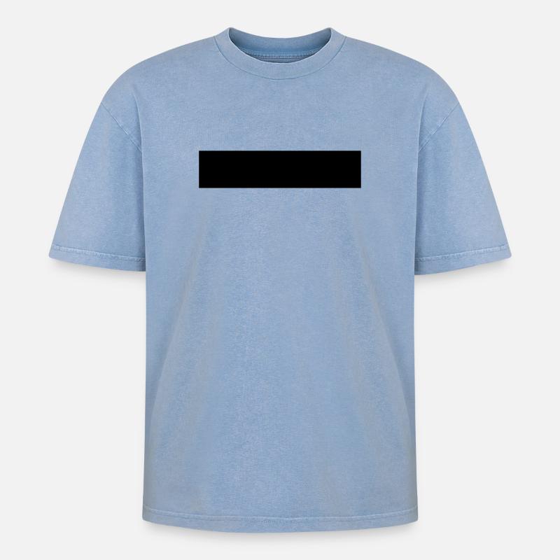 Rectangle - T-shirt Premium unisexe oversize acid-washed - bleu délavé acide