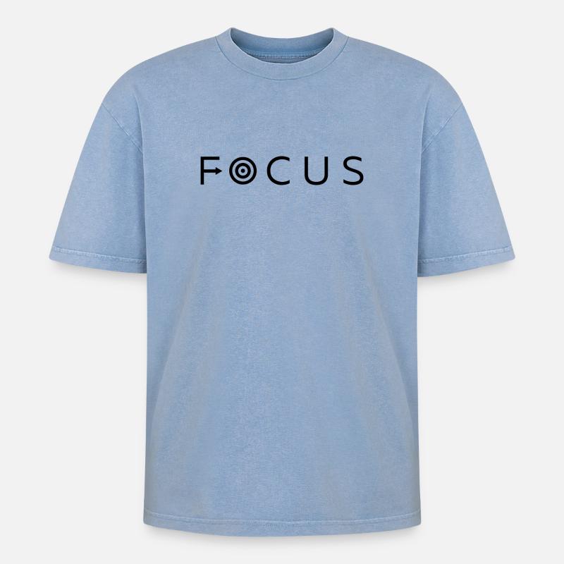 Foyer - T-shirt Premium unisexe oversize acid-washed - bleu délavé acide