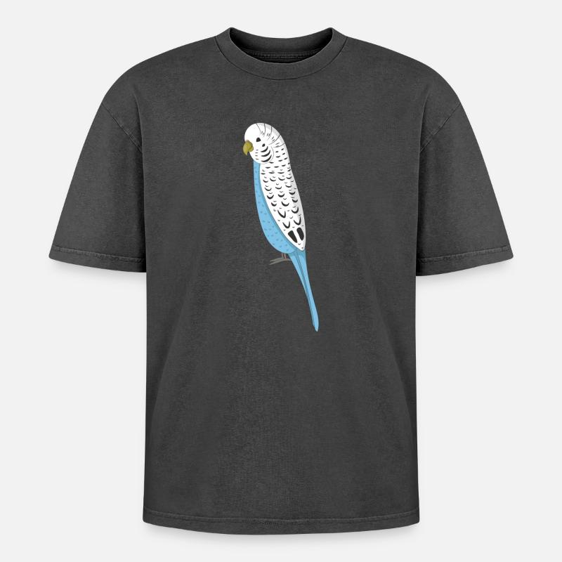 Perruque - T-shirt Premium unisexe oversize acid-washed - noir délavé acide