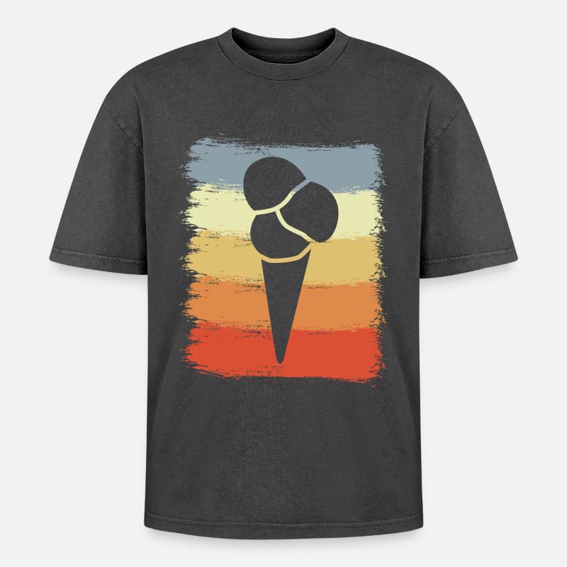 Cornet - Oversized Unisex Premium Acid-Washed T-Shirt - acid washed black