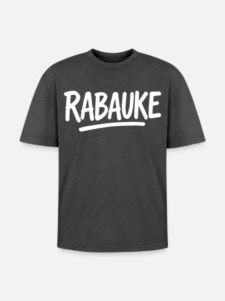 Loubard - T-shirt Premium unisexe oversize acid-washed - noir délavé acide