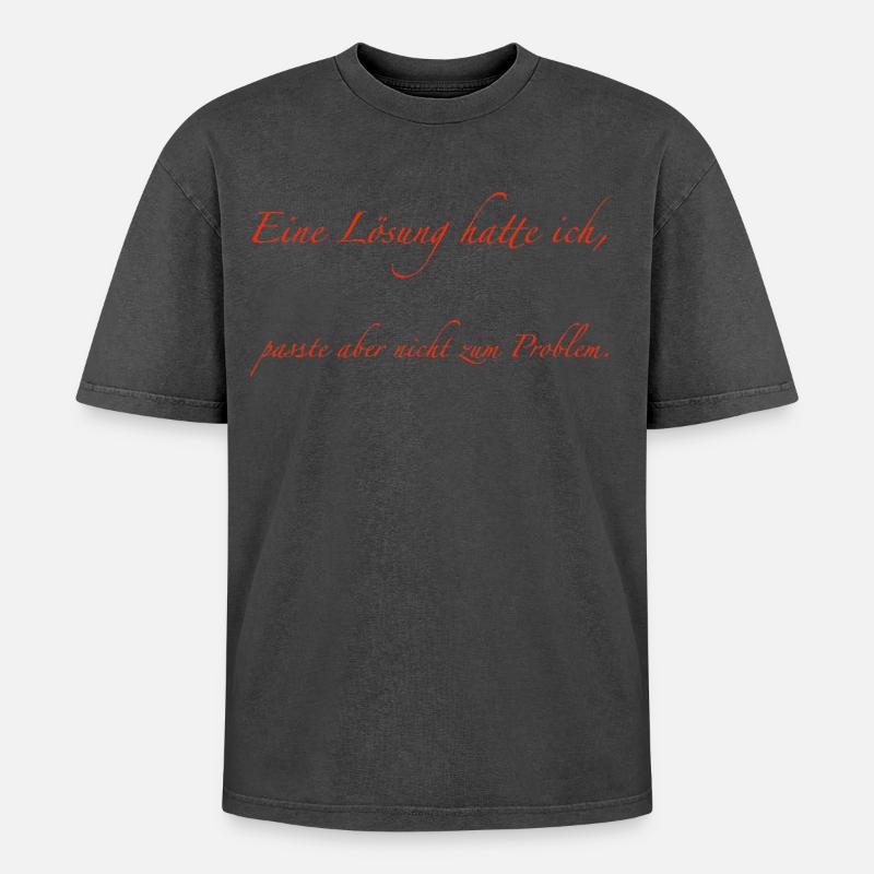 I had a solution - Oversized Unisex Premium Acid-Washed T-Shirt - acid washed black