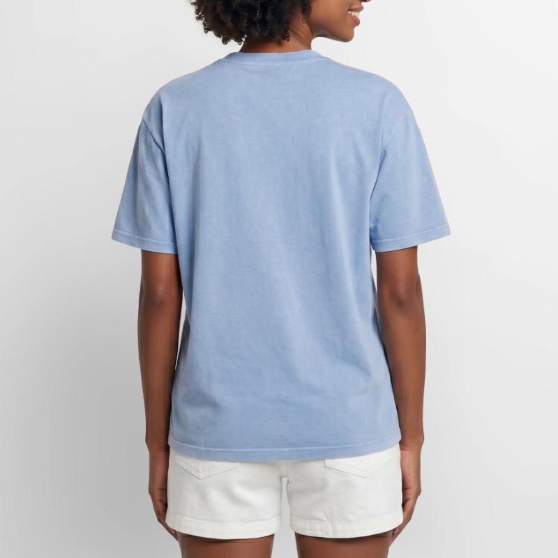 Immer lächeln Oversized Unisex Premium Acid-Washed T-Shirt