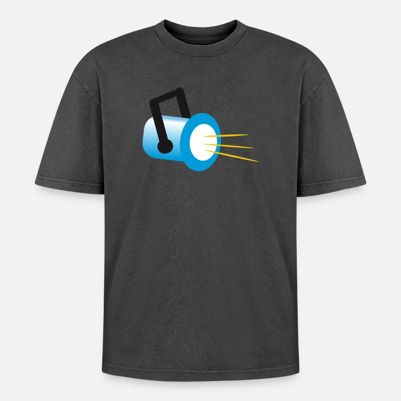 Headlights | Headlight - Oversized Unisex Premium Acid-Washed T-Shirt - acid washed black