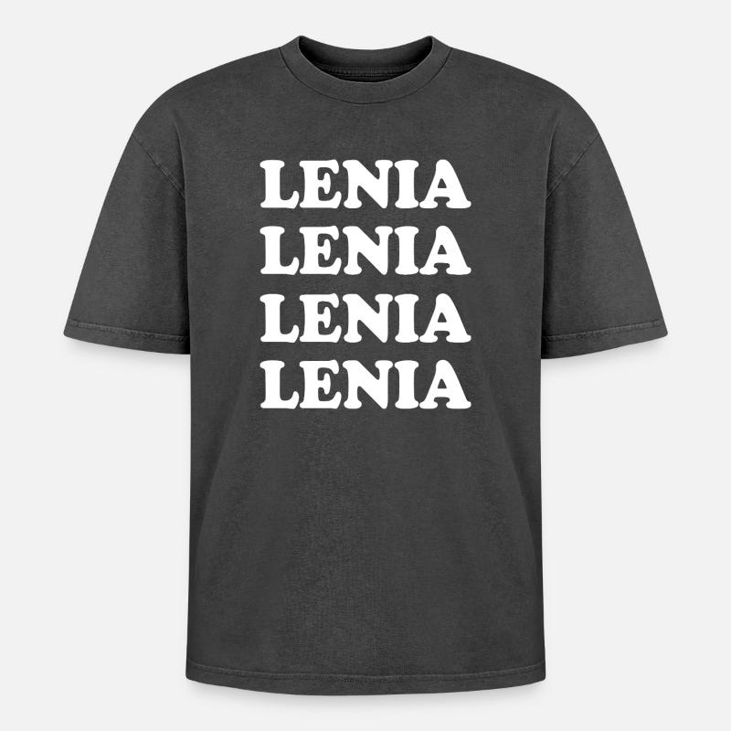 Lenia comme nom - T-shirt Premium unisexe oversize acid-washed - noir délavé acide
