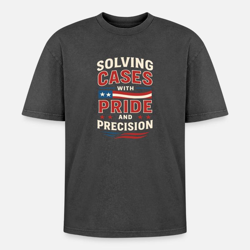Forensic Nurse Practitioner Pride & Precision - Oversized Unisex Premium Acid-Washed T-Shirt - Schwarz Acid Wash