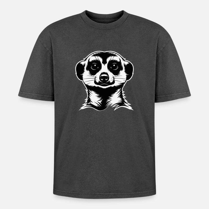 Suricate - Suricate - T-shirt Premium unisexe oversize acid-washed - noir délavé acide