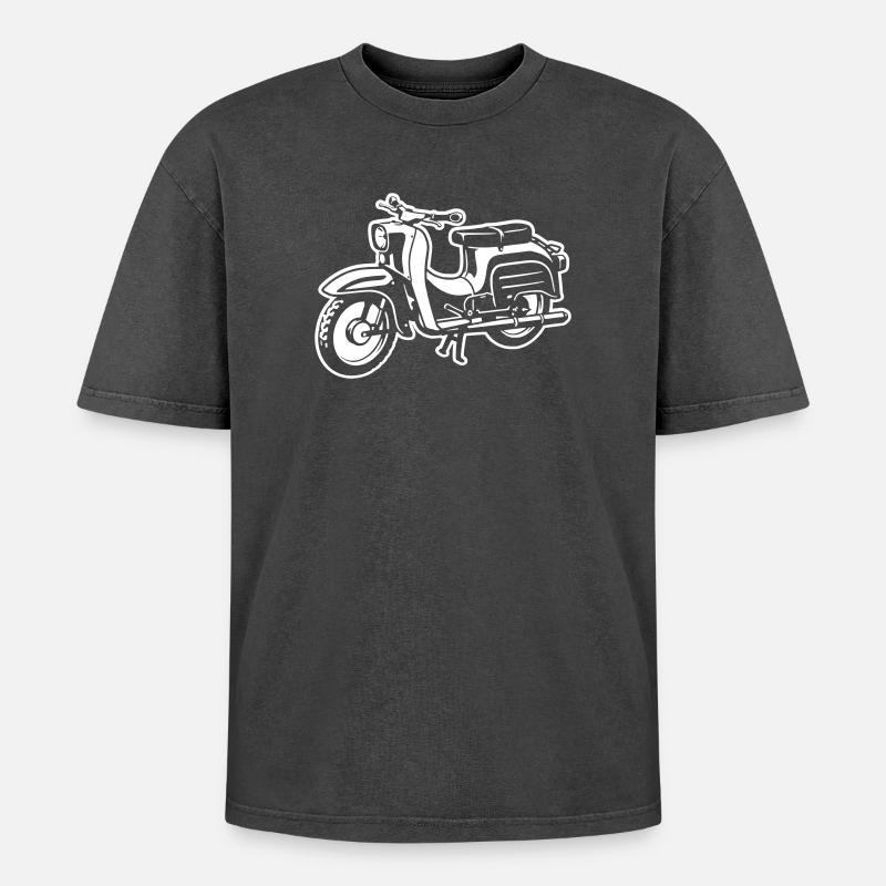 Schwalbe - Image différente - T-shirt Premium unisexe oversize acid-washed - noir délavé acide