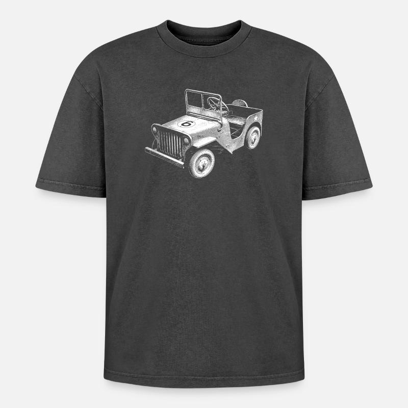 Soapbox - Oversized Unisex Premium Acid-Washed T-Shirt - acid washed black
