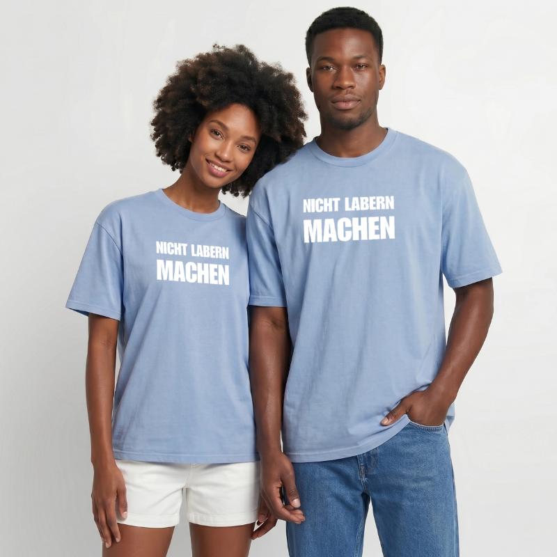 Ne bavardez pas, faites simplement une déclaration T-shirt Premium unisexe oversize acid-washed