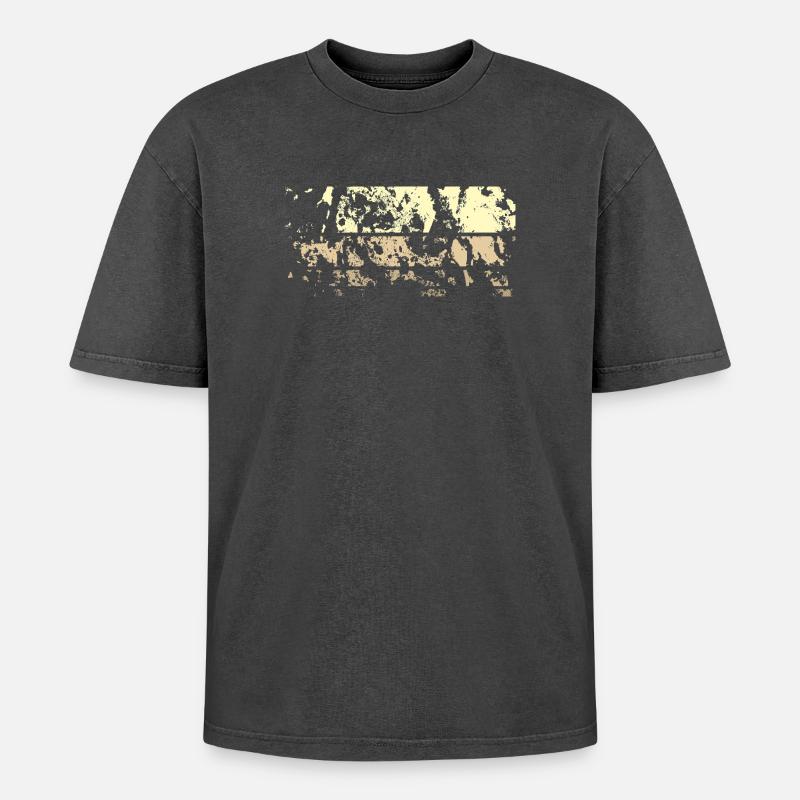 Background Abstract - Oversized Unisex Premium Acid-Washed T-Shirt - acid washed black