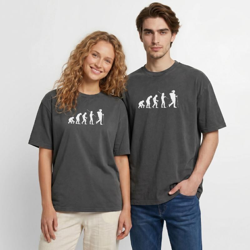 Randonneuse Evolution T-shirt Premium unisexe oversize acid-washed