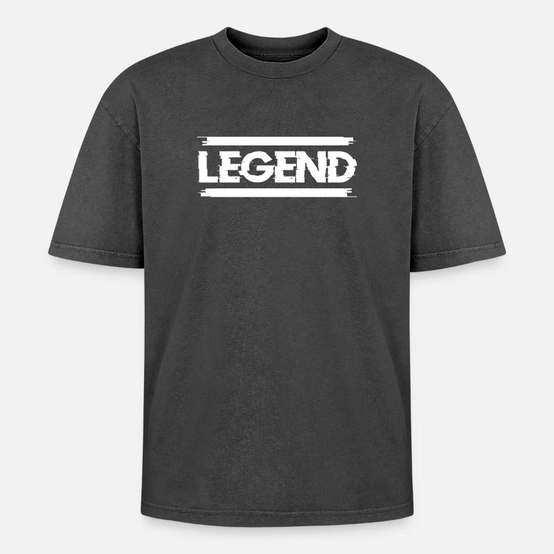 pose - T-shirt Premium unisexe oversize acid-washed - noir délavé acide