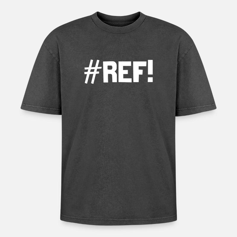 #REF! - Oversized Unisex Premium Acid-Washed T-Shirt - acid washed black