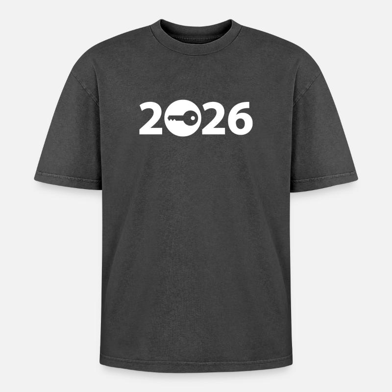 Client 2026, locksmith 2026 - Oversized Unisex Premium Acid-Washed T-Shirt - acid washed black