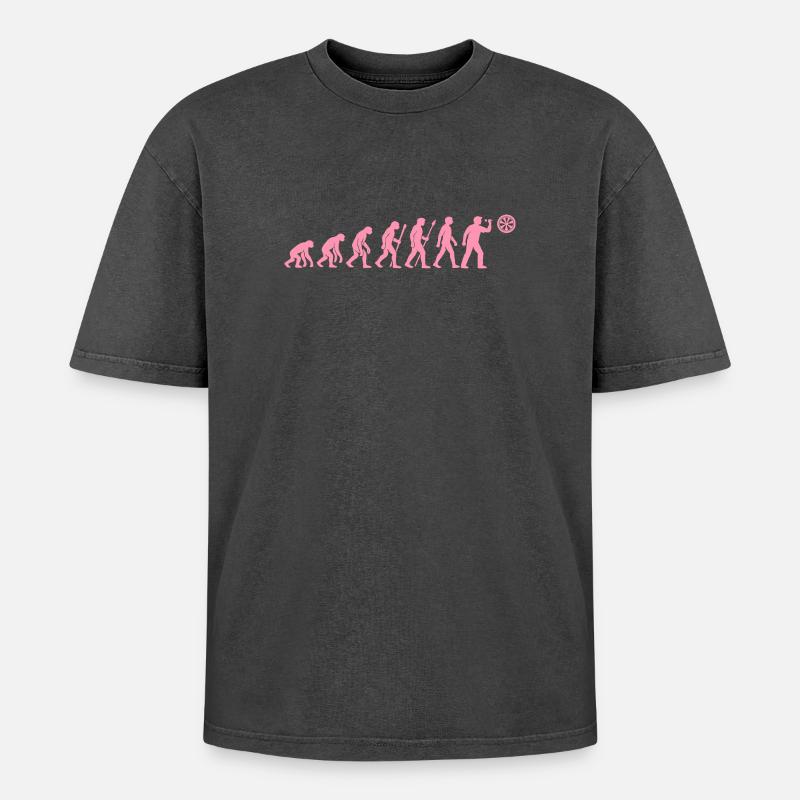 Évolution de l’heure de la collation - T-shirt Premium unisexe oversize acid-washed - noir délavé acide