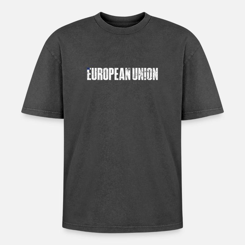 Awaiting design input - Oversized Unisex Premium Acid-Washed T-Shirt - acid washed black