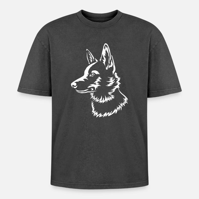 Norbottenspitz "Black Edition" - Oversized Unisex Premium Acid-Washed T-Shirt - acid washed black