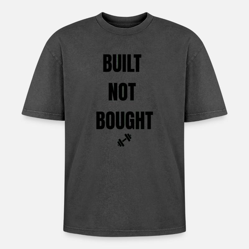 Construit pas acheté - T-shirt Premium unisexe oversize acid-washed - undefined