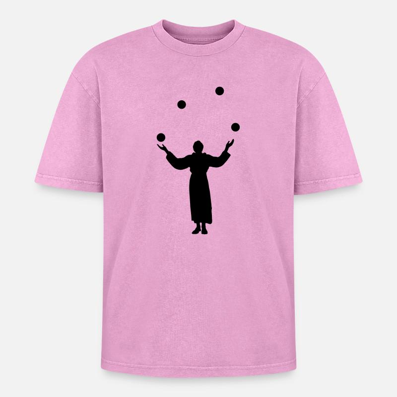 Jonglage - Oversized Unisex Premium Acid-Washed T-Shirt - undefined