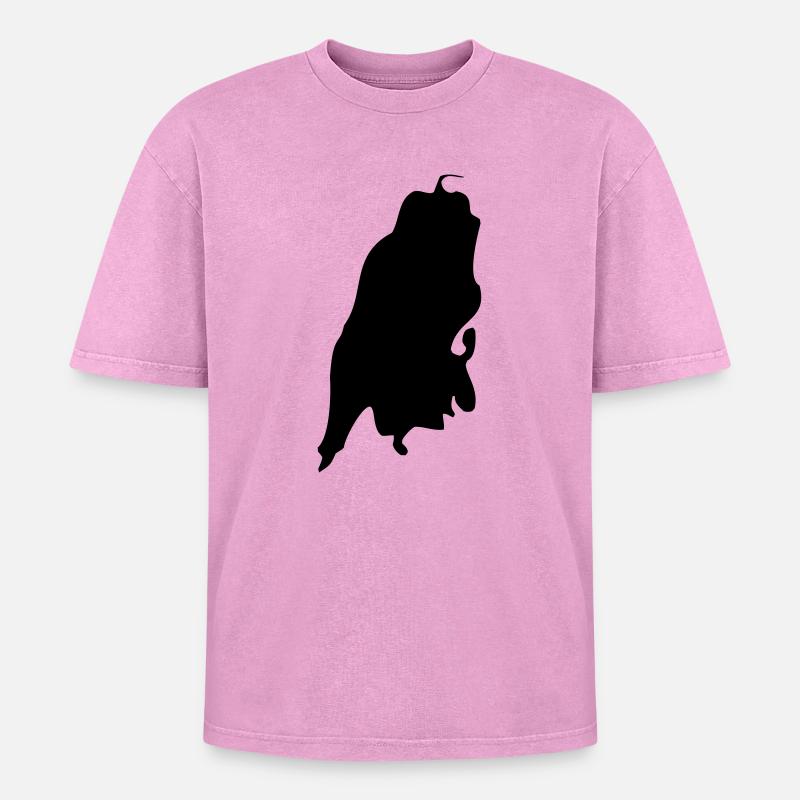 Lefkada - Oversized Unisex Premium Acid-Washed T-Shirt - acid washed pink