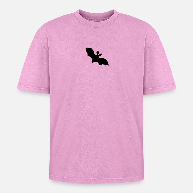 Vampire - Oversized Unisex Premium Acid-Washed T-Shirt - acid washed pink