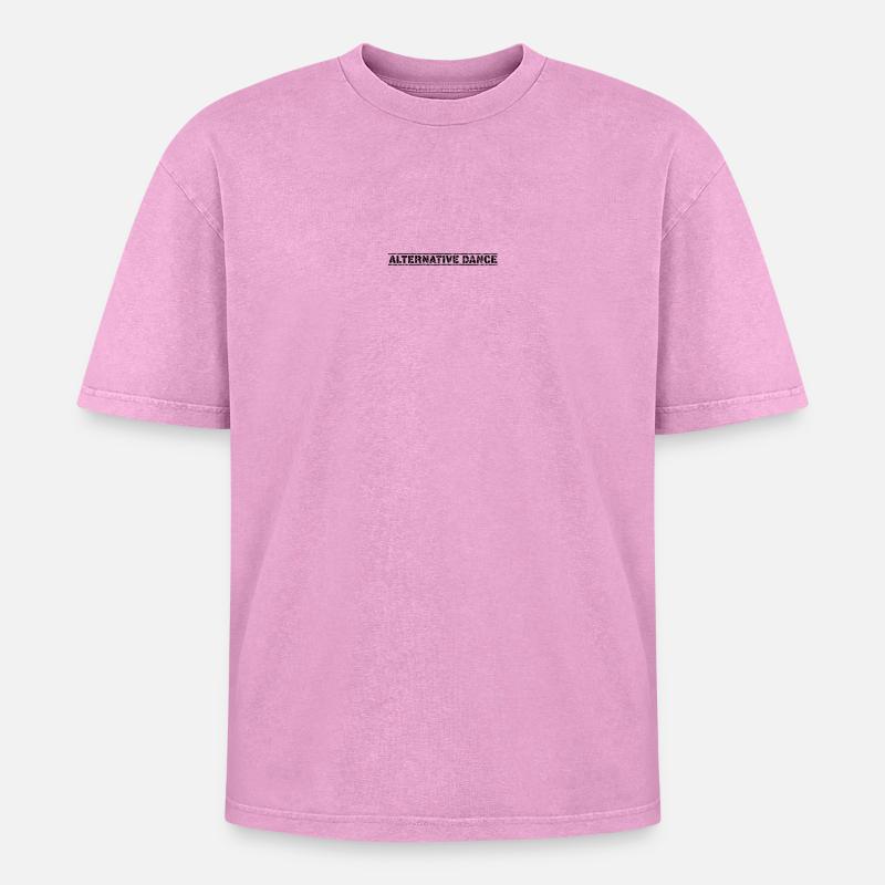 Alternative Dance - Oversized Unisex Premium Acid-Washed T-Shirt - acid washed pink