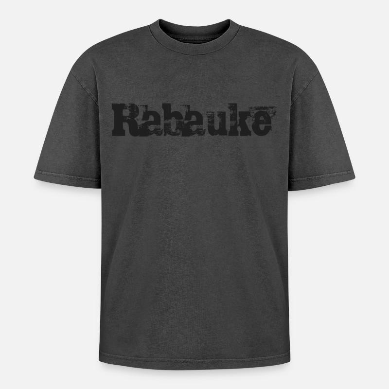 Rabauke Trashed - Oversized Unisex Premium Acid-Washed T-Shirt - Pink Acid Wash