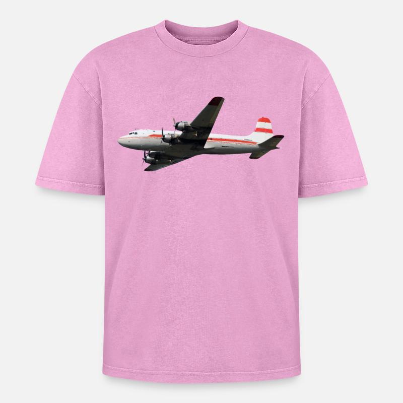 DC-4 - Oversized Unisex Premium Acid-Washed T-Shirt - acid washed pink