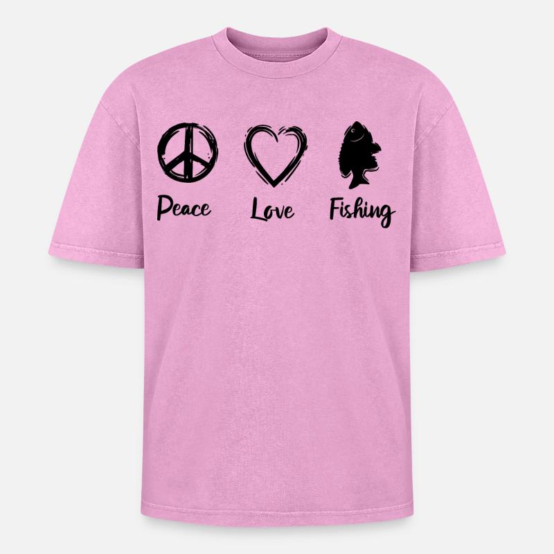 Fischer Routine - Oversized Unisex Premium Acid-Washed T-Shirt - Pink Acid Wash