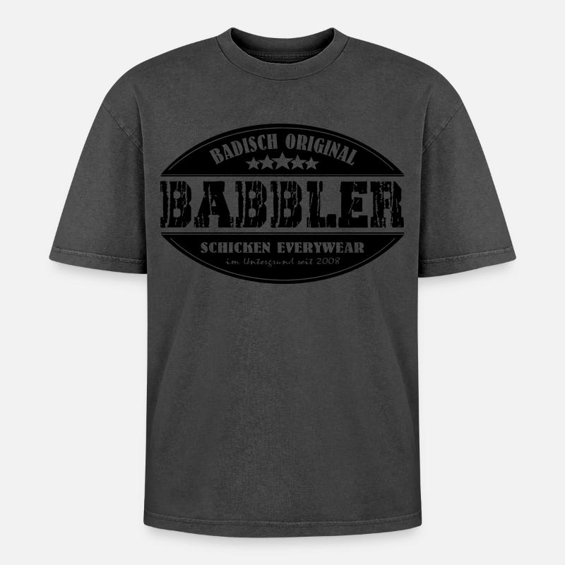 Babbler - Oversized Unisex Premium Acid-Washed T-Shirt - undefined