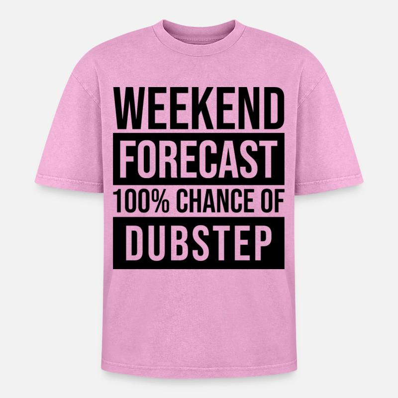 dubstep - T-shirt Premium unisexe oversize acid-washed - rose délavé acide
